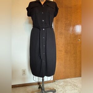 Ann Taylor Black Mid length Dress - Medium